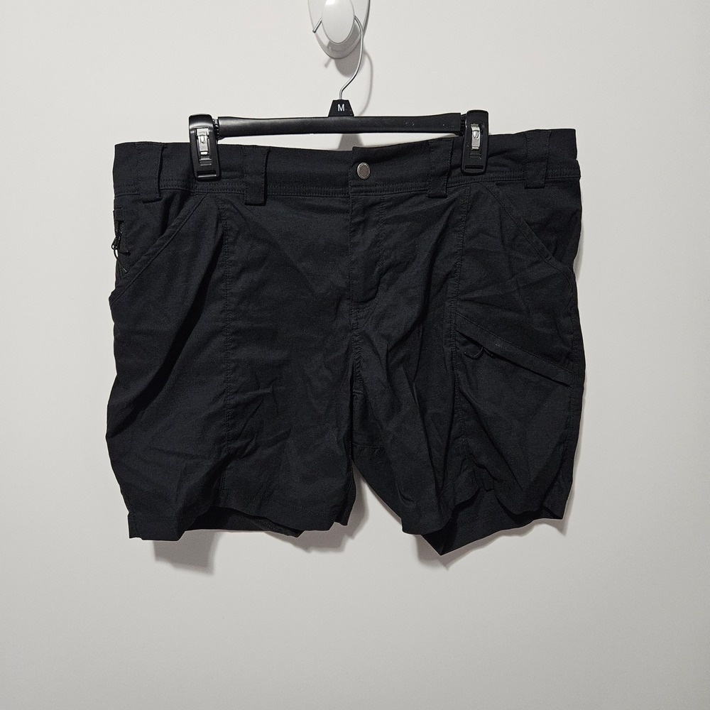 Duluth Trading Co Shorts 16 Black Dry on the Fly Nylon Cargo Shorts Gorp Hiking